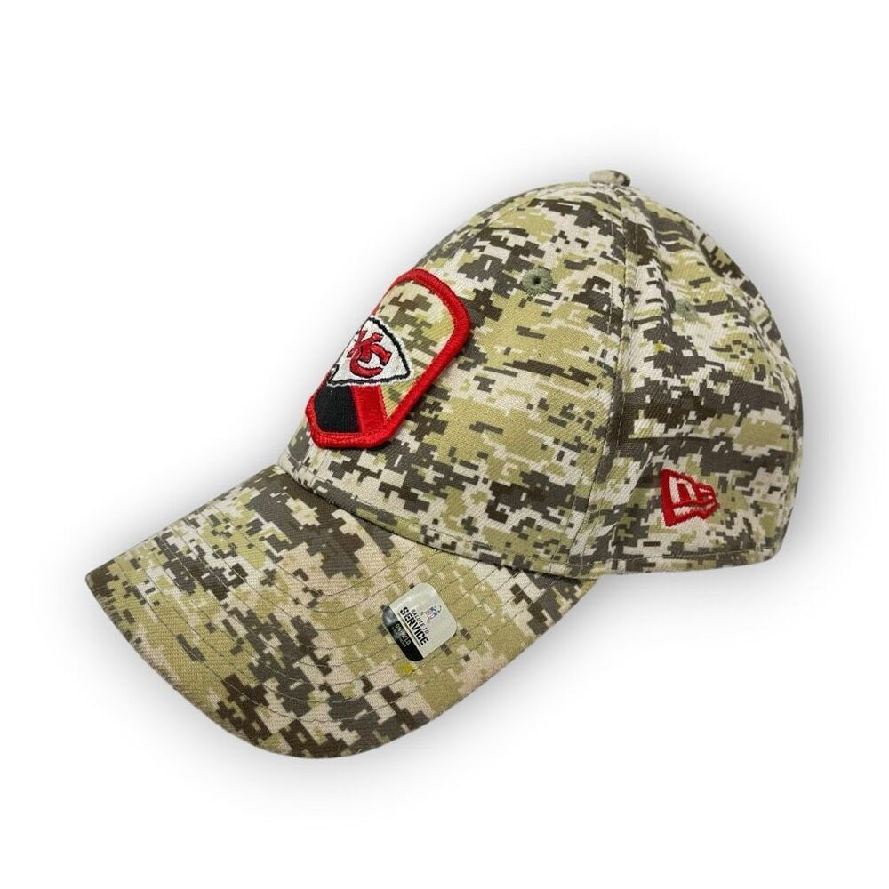 Kansas City Chiefs New Era Hat Digital Camo Salute To Service Cap Fitted Large